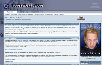 Remix64 Layout Version 2, used 2004 - 2009. Screenshot shows the page as of September 2004