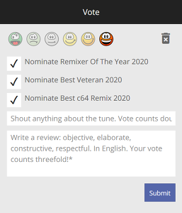 Did you know? You can also nominate artists and tracks directly from the voting box.