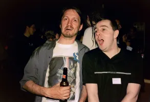 Jan Lund Thomsen with Warren Pilkington, shouting :-o